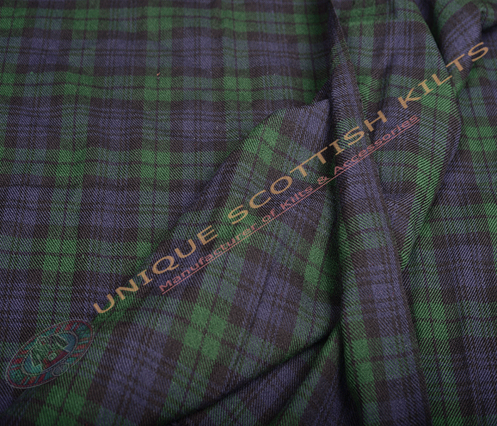 Black-Watch-Tartan Fabric - Running Yards - 16 Oz Weight, 54 inches Width - Image 3