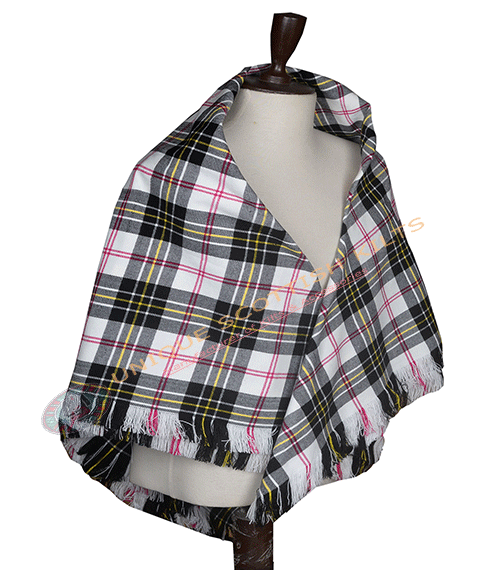 Macpherson Dress Modern Tartan Shawl – Traditional Scottish Highland Shoulder Plaid, Fringed Tartan Wrap Women - Image 2