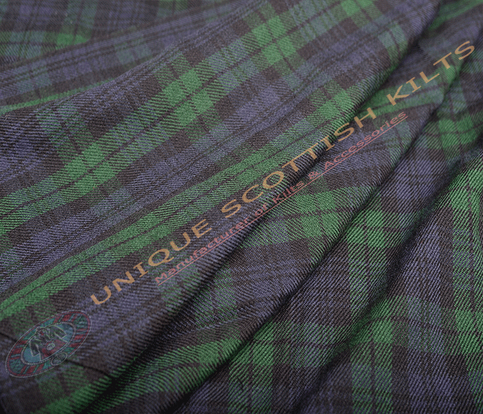 Black-Watch-Tartan Fabric - Running Yards - 16 Oz Weight, 54 inches Width - Image 2