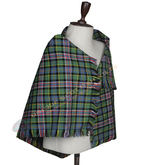 Wisconsin State Ancient Tartan Shawl – Traditional Scottish Highland Shoulder Plaid, Fringed Tartan Wrap Women - Image 2