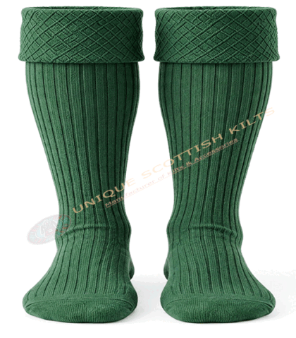 Green Scottish Clan Traditional Kilt Hose