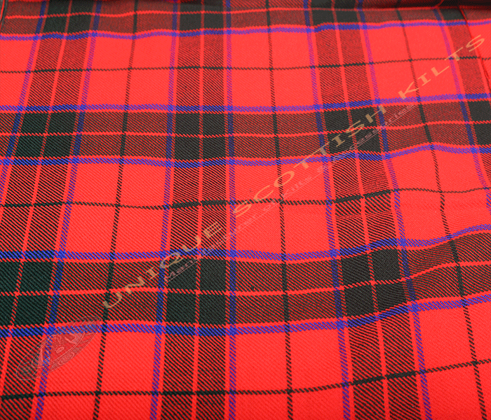 Scottish-Rose-Tartan Fabric - Running Yards - 16 Oz Weight, 54 inches Width