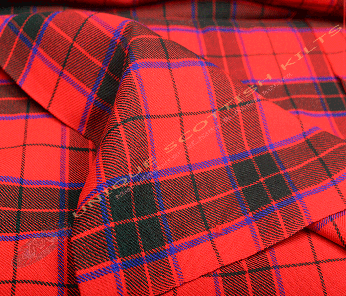 Scottish-Rose-Tartan Fabric - Running Yards - 16 Oz Weight, 54 inches Width - Image 3
