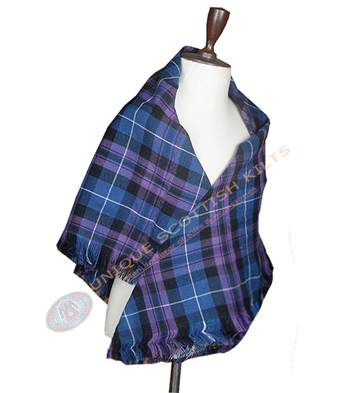 Pride of Scotland Tartan Shawl – Traditional Scottish Highland Shoulder Plaid, Fringed Tartan Wrap Women - Image 2