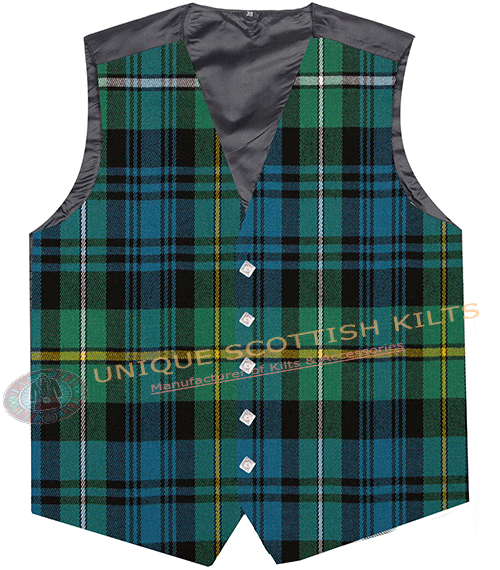 Campbell of Argyll Ancient Tartan Waistcoat Kilt Vest