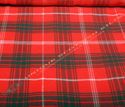 Duke-Of-Rothesay-Tartan Fabric - Running Yards - 16 Oz Weight, 54 inches Width