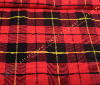 Wallace-Tartan Fabric - Running Yards - 16 Oz Weight, 54 inches Width