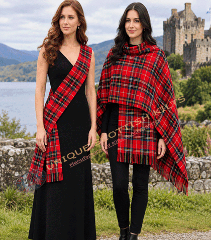 Women’s Traditional Tartan Scarf & Shawl - Handmade 16oz Acrylic Wool Wrap - 200+ Tartans Available