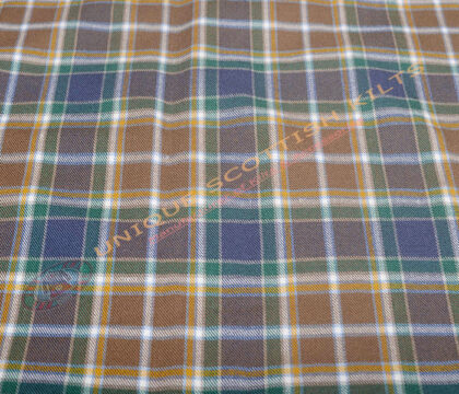 Manx-Hunting-Tartan Fabric - Running Yards - 16 Oz Weight, 54 inches Width