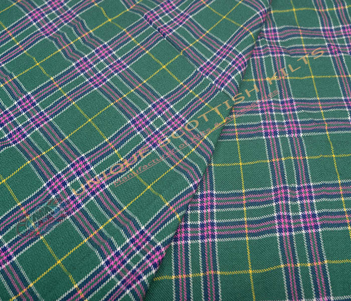 Seattle-District-Tartan Fabric - Running Yards - 16 Oz Weight, 54 inches Width
