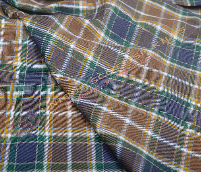 Manx-Hunting-Tartan Fabric - Running Yards - 16 Oz Weight, 54 inches Width - Image 4