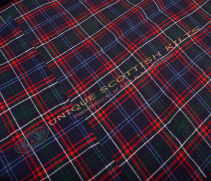 Massachusetts-State-Tartan Fabric - Running Yards - 16 Oz Weight, 54 inches Width