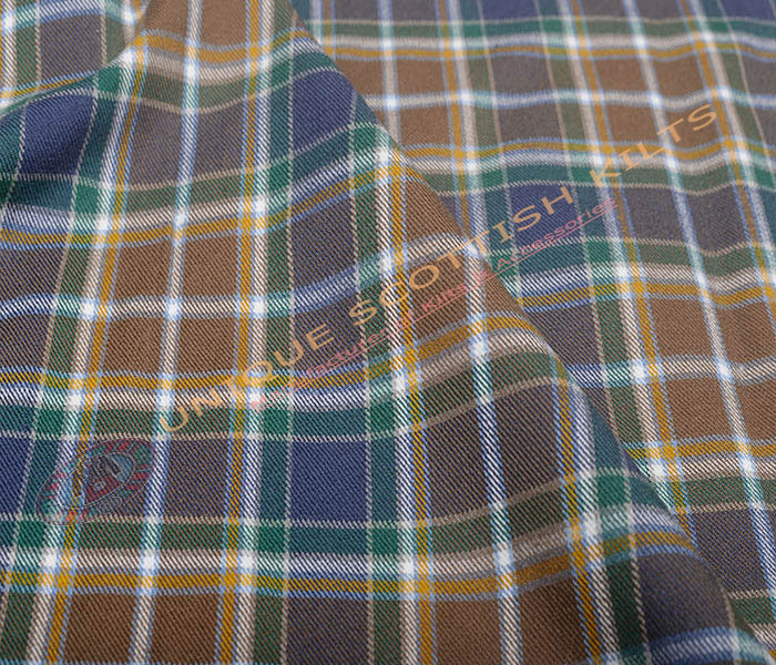 Manx-Hunting-Tartan Fabric - Running Yards - 16 Oz Weight, 54 inches Width - Image 3