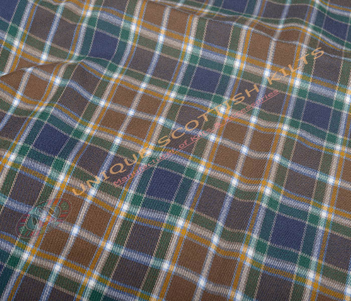 Manx-Hunting-Tartan Fabric - Running Yards - 16 Oz Weight, 54 inches Width - Image 2