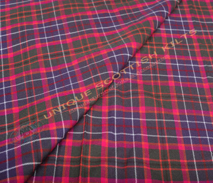 Scottish-Lion-Tartan Fabric - Running Yards - 16 Oz Weight, 54 inches Width